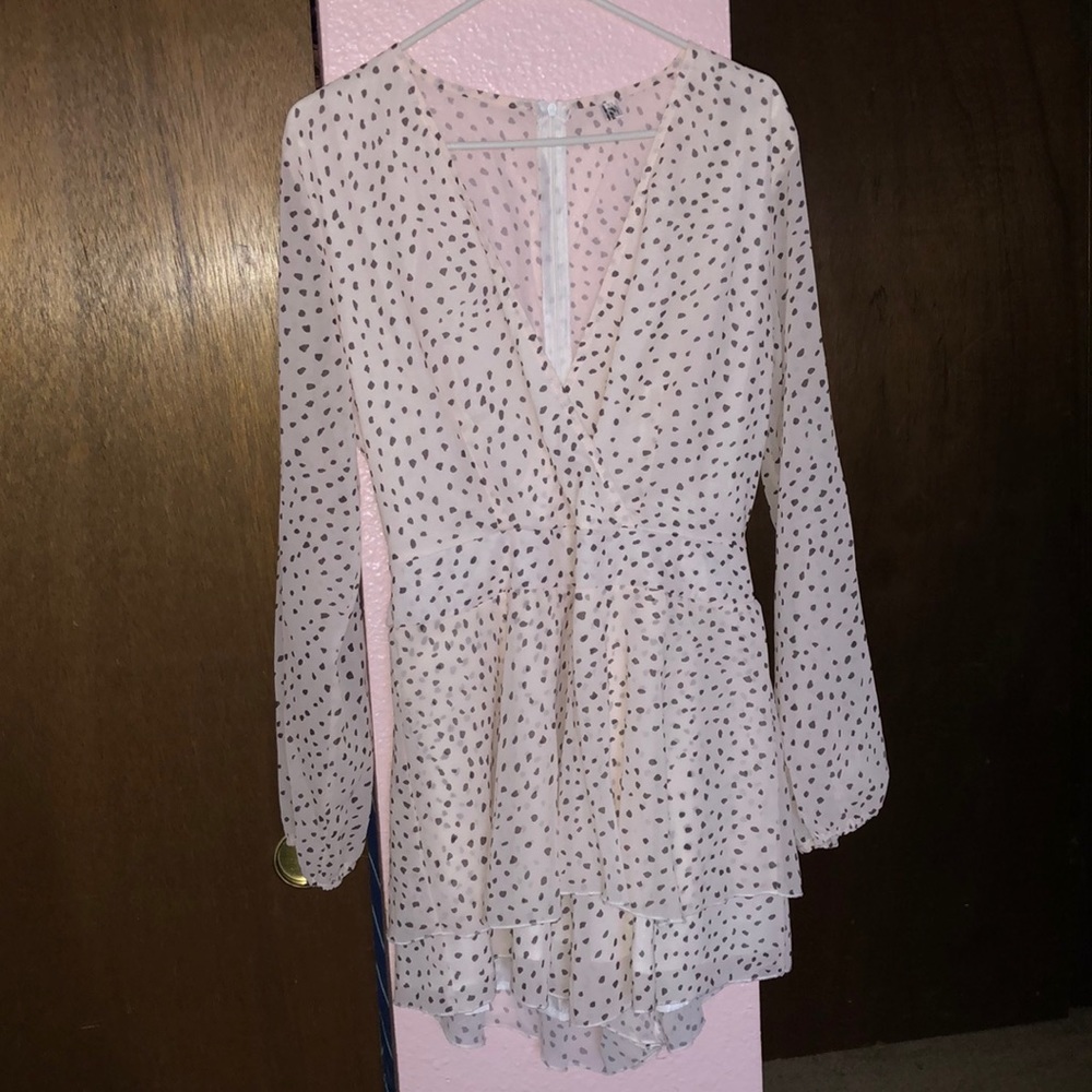 Amazon brand women’s polka dot romper, size L/XL!